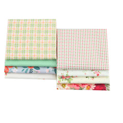 CraftsFabrics 8pcs/Lot 50cmx40cm Petal Charm Fat Quarters 100% Cotton Precut Craft Fabric Squares for Quilting, Arts, Crafts, DIY Projects