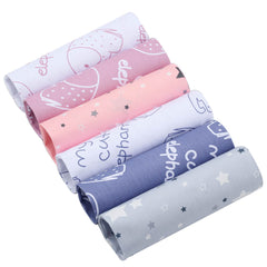 CraftsFabrics 6pcs/Lot 50cmx40cm Elephant Dreams Fat Quarters Bundle 100% Cotton Precut Craft Fabric for Quilting, Crafts, DIY Projects