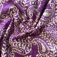 John Louden Pink Batik Paisley 100% Cotton 110cm Wide Cotton Fabric for Sewing, Quilting, Dressmaking, Skirts and Shirts