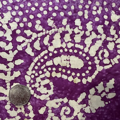 John Louden Pink Batik Paisley 100% Cotton 110cm Wide Cotton Fabric for Sewing, Quilting, Dressmaking, Skirts and Shirts