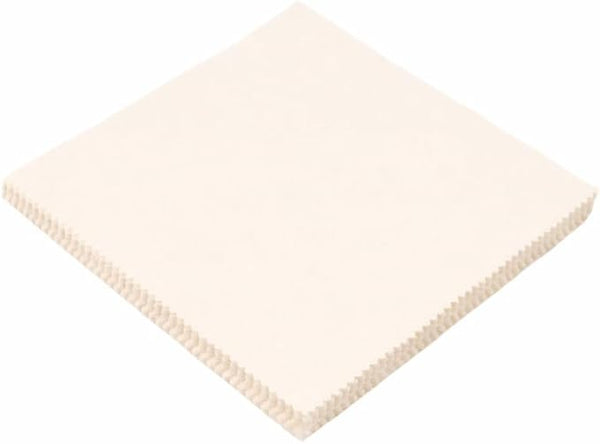 CraftsFabrics Ivory 100% Cotton 42pcs Plain 5"x 5" Charm Pack