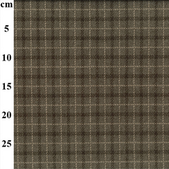 Brown Brushed Check Digital Print 100% Cotton 145cm Wide Ideal for Crafts, displays, Table Decoration and as a Dress Fabric