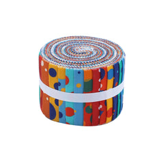 CraftsFabrics Childhood Memories Jelly Roll 20pcs – 100% Cotton Precut Fabric Strips