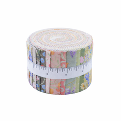 CraftsFabrics Floral Printed Cotton Jelly Roll – 20 Pre-Cut Fabric Strips
