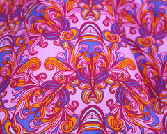 Little Johnny Art Nouveau Pink 100% Cotton 150cm Wide Digitally Printed Fabric Ideal for Crafting, Sewing, Patchwork, Dressmaking