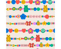 Joyful Beadwork 100% Cotton Printed Fabric