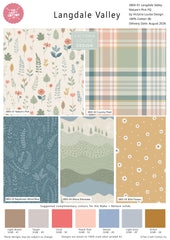 Langdale Valley Nature's Pick 100% Cotton 5Pcs Fat Quarters Fabric Bundle