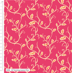 Lilycraft Fire by Savanna Rawson 100% Cotton 112cm Wide Floral Retro Prints Ideal For Crafting, Quilting, Home Décor, Kid's Craft