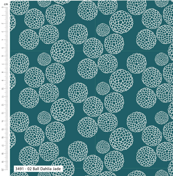 The Craft Cotton Co. Loose Fabric Lilycraft Light by Savanna Rawson 100% Cotton 112cm Wide Floral Geometric Print