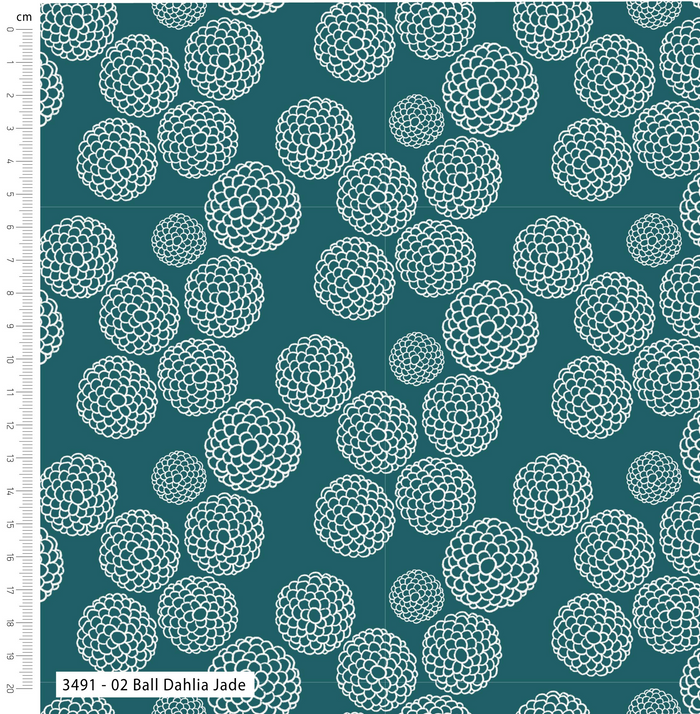 The Craft Cotton Co. Loose Fabric Lilycraft Light by Savanna Rawson 100% Cotton 112cm Wide Floral Geometric Print