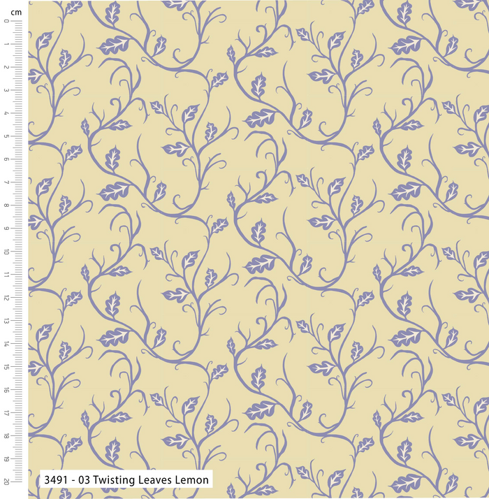 The Craft Cotton Co. Loose Fabric Lilycraft Light by Savanna Rawson 100% Cotton 112cm Wide Floral Geometric Print
