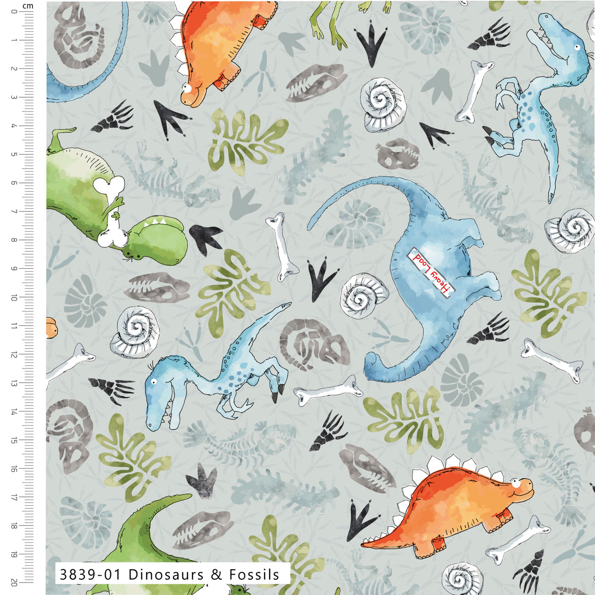 Little Dinosaur by Susan Wheeler 100% Cotton Quilting Fabric