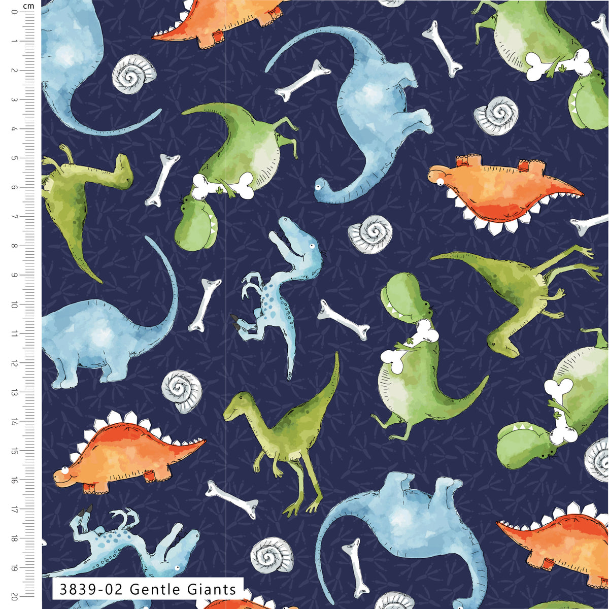 Little Dinosaur by Susan Wheeler 100% Cotton Quilting Fabric