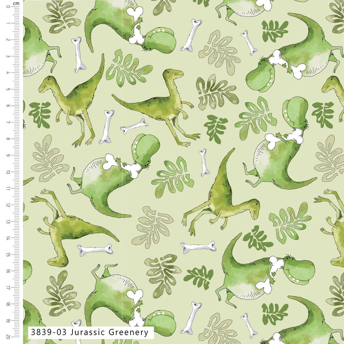 Little Dinosaur by Susan Wheeler 100% Cotton Quilting Fabric