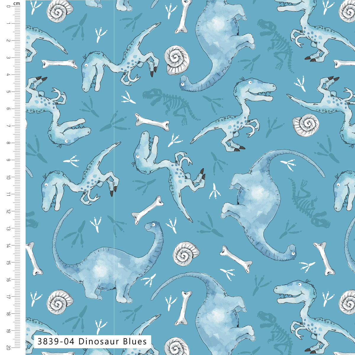 Little Dinosaur by Susan Wheeler 100% Cotton Quilting Fabric