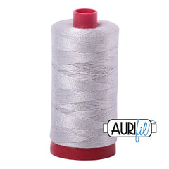 Aurifil Mako Cotton Thread 12wt 325 Meters/356 Yards- #2615 Aluminium
