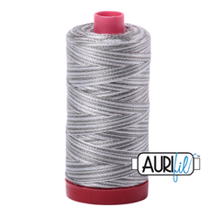 Aurifil 12wt Thread – 100% Cotton – 356 yd – Silver Fox	- #4670