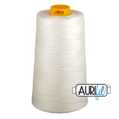 Aurifil MK403CO2021 Mako Cotton 3-Ply Longarm Thread 40wt 3280yds, Natural White
