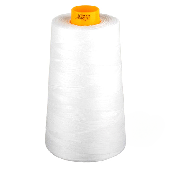 Aurifil Mako Cotton 3-Ply Longarm Thread 40wt 3280yds Cone, White
