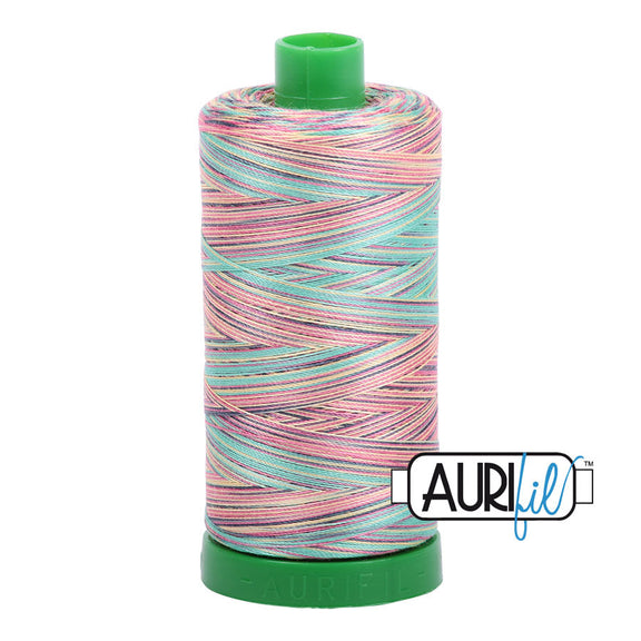 Aurifil 40wt Mako Cotton Variegated Thread (1094yds), Marrakesh - 3817