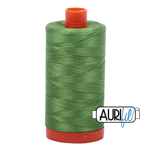 Aurifil Mako 12wt Cotton Thread 356 Yards - Grass Green #1114