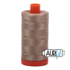 Aurifil Mako Cotton Thread Solid 50WT Cotton Single Spool 1422 yd Ideal for Machine Embroidery, Quilting and Sewing - Linen