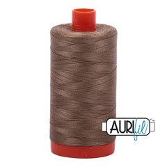 Aurifil Mako Cotton Thread Solid 50WT Cotton Single Spool 1422 yd Ideal for Machine Embroidery, Quilting and Sewing - Sandstone
