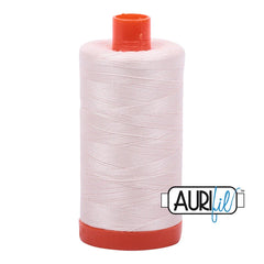Aurifil Mako Cotton Thread Solid 50WT Cotton Single Spool 1422 yd Ideal for Machine Embroidery, Quilting and Sewing - Oyster Yellow