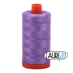 Aurifil Mako Cotton Thread Solid 50WT Cotton Single Spool 1422 yd Ideal for Machine Embroidery, Quilting and Sewing - Violet