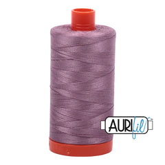 Aurifil Mako Cotton Thread Solid 50WT Cotton Single Spool 1422 yd Ideal for Machine Embroidery, Quilting and Sewing - Wisteria
