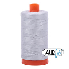 Aurifil Mako Cotton Thread Solid 50WT Cotton Single Spool 1422 yd Ideal for Machine Embroidery, Quilting and Sewing - Dove