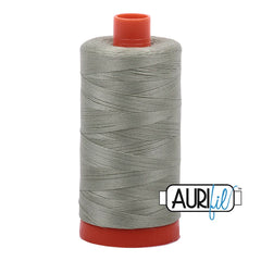 Aurifil Mako Cotton Thread Solid 50WT Cotton Single Spool 1422 yd Ideal for Machine Embroidery, Quilting and Sewing - Laurel Green