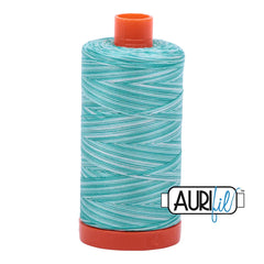 Aurifil Mako Cotton Thread Solid 50WT Cotton Single Spool 1422 yd Ideal for Machine Embroidery, Quilting and Sewing - Light blue