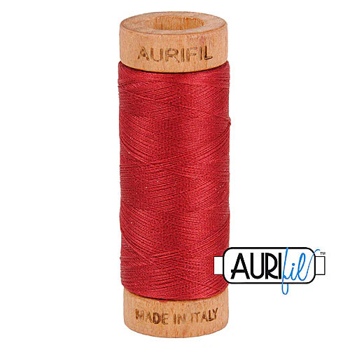 Aurifil Cotton Mako 80wt Thread 306 Yards for Sewing - Burgundy #1103