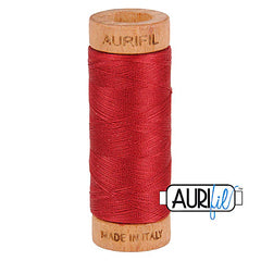 Aurifil Cotton Mako 80wt Thread 306 Yards for Sewing - Burgundy #1103