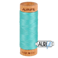 Fil Aurifil coton mako 80wt 306 yards, idéal pour la couture, le matelassage et le crochet