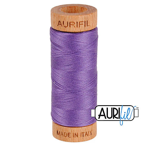 Aurifil Cotton Mako 80wt Thread 306 Yards for Sewing - Dusty Lavender #1243