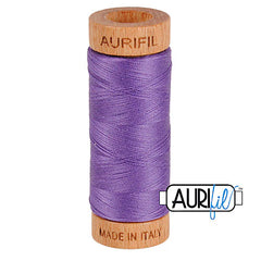 Aurifil Cotton Mako 80wt Thread 306 Yards for Sewing - Dusty Lavender #1243