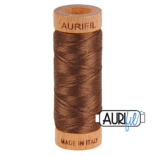 Aurifil Baumwoll-Mako-Garn, 80wt, 284 m, ideal zum Nähen, Quilten, Häkeln
