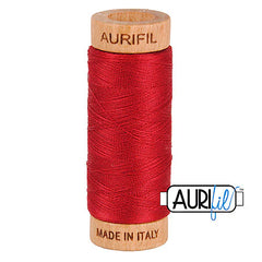 Fil Aurifil coton mako 80wt 306 yards, idéal pour la couture, le matelassage et le crochet