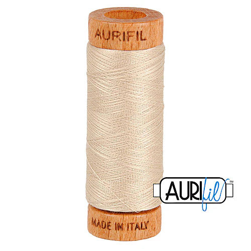 Fil Aurifil coton mako 80wt 306 yards, idéal pour la couture, le matelassage et le crochet