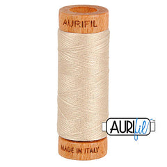 Fil Aurifil coton mako 80wt 306 yards, idéal pour la couture, le matelassage et le crochet