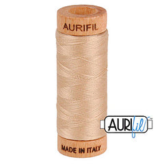 Fil Aurifil coton mako 80wt 306 yards, idéal pour la couture, le matelassage et le crochet