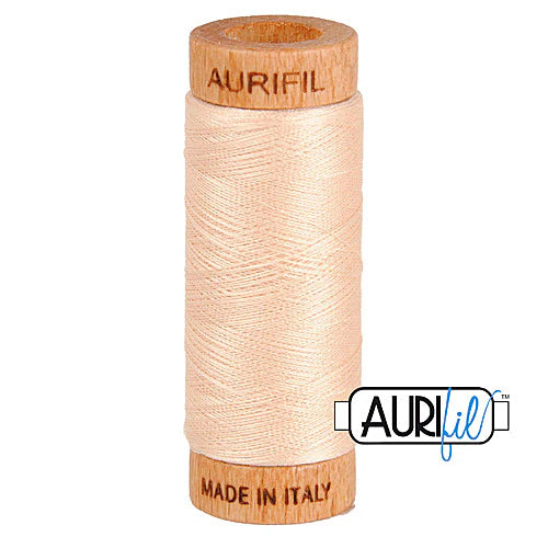 Fil Aurifil coton mako 80wt 306 yards, idéal pour la couture, le matelassage et le crochet