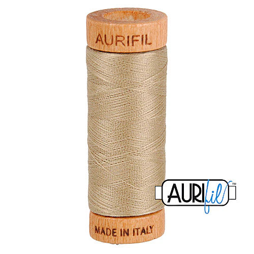 Fil Aurifil coton mako 80wt 306 yards, idéal pour la couture, le matelassage et le crochet