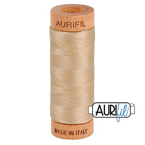 Fil Aurifil coton mako 80wt 306 yards, idéal pour la couture, le matelassage et le crochet