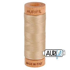 Fil Aurifil coton mako 80wt 306 yards, idéal pour la couture, le matelassage et le crochet