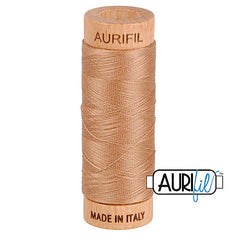 Fil Aurifil coton mako 80wt 306 yards, idéal pour la couture, le matelassage et le crochet