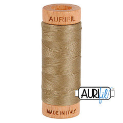 Fil Aurifil coton mako 80wt 306 yards, idéal pour la couture, le matelassage et le crochet