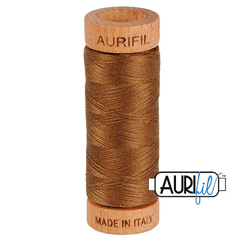 Fil Aurifil coton mako 80wt 306 yards, idéal pour la couture, le matelassage et le crochet